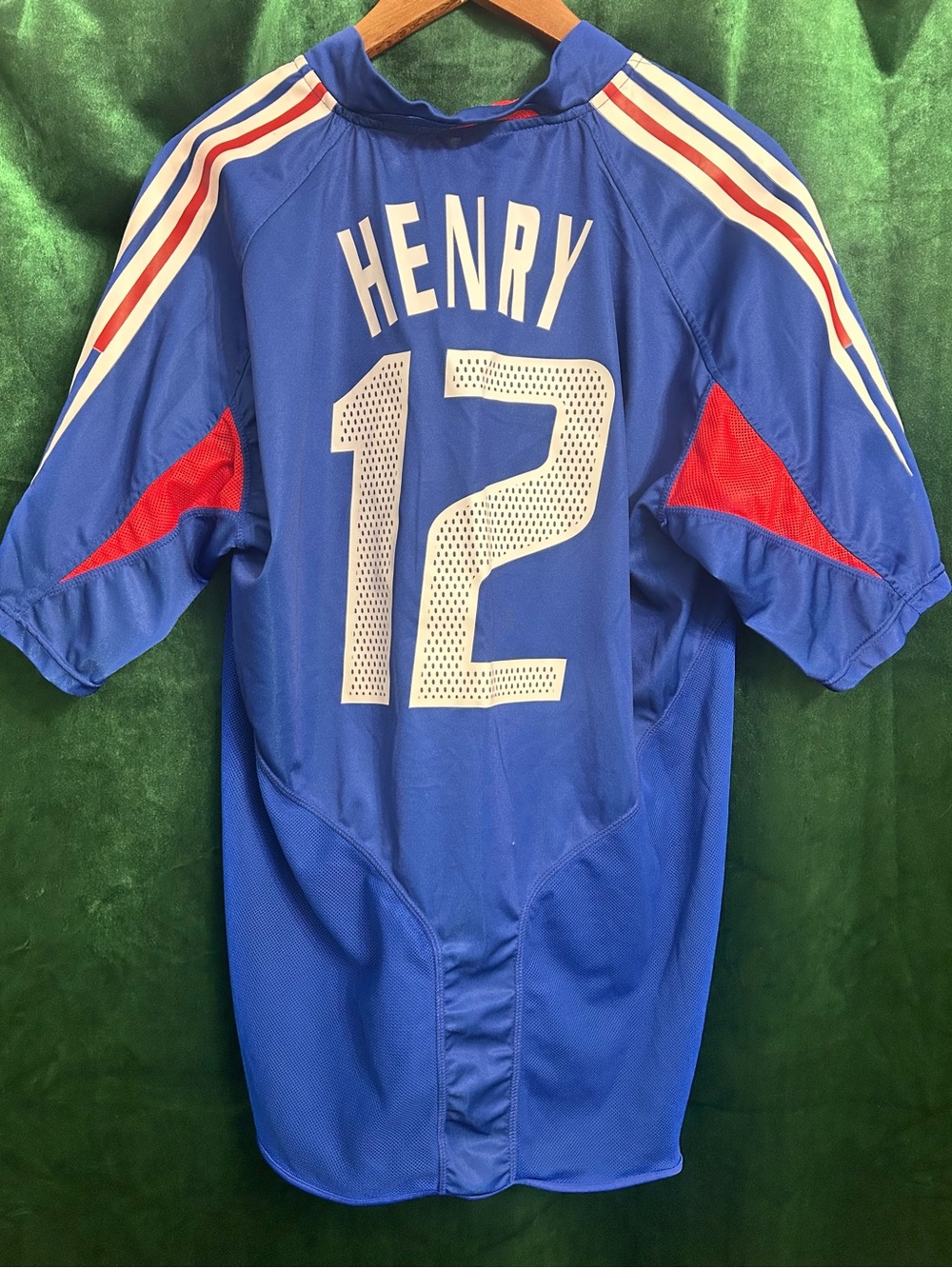 Adidas France 2004/06 Home Jersey Henry #12 Size XL